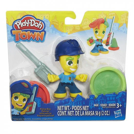 Set plastilina Cetatenii orasului Hasbro Play-Doh, 2 cutii si accesorii foto