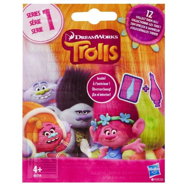 Figurina Punga surpriza cu Trolii Mania Dream Works Hasbro, 5 cm, sortiment