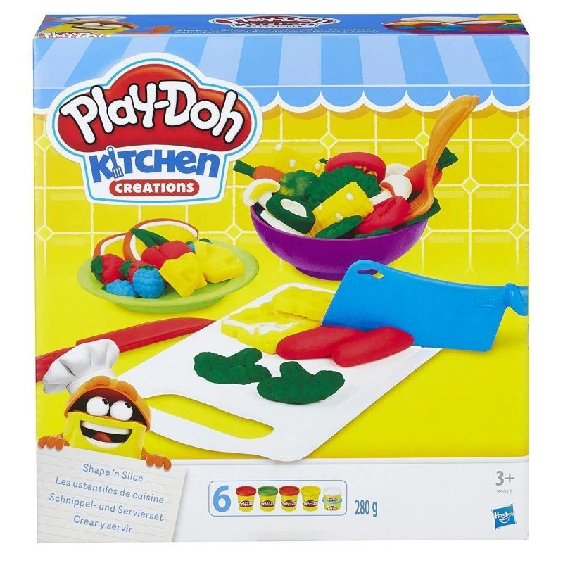 Set plastilina Creatii la bucatarie Hasbro Play-Doh, 6 cutii si accesorii foto