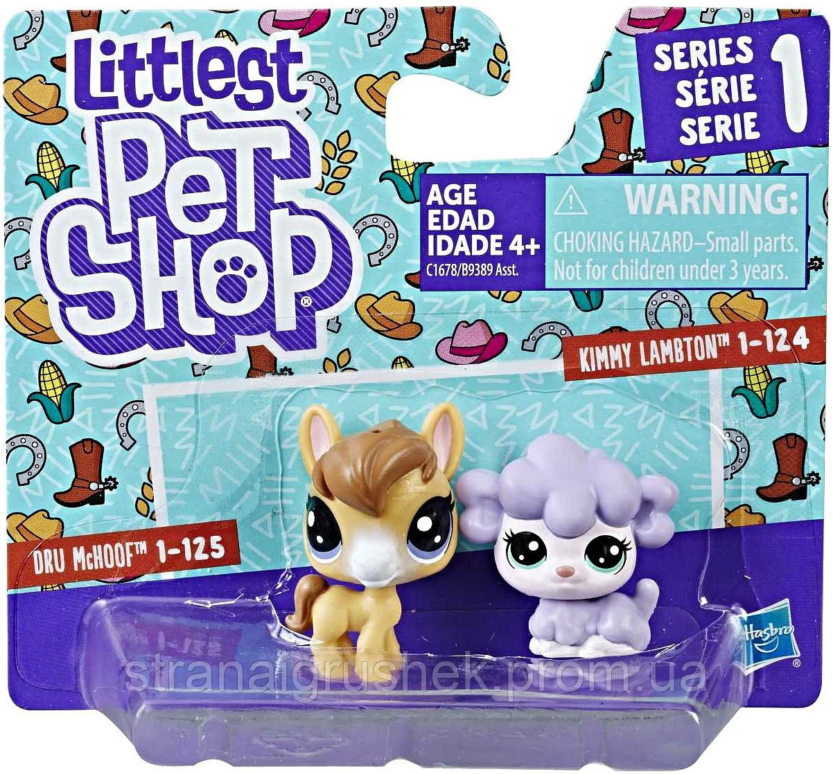 Set figurine Animalele in miniatura Littlest Pet Shop Hasbro, 2 buc, sortiment