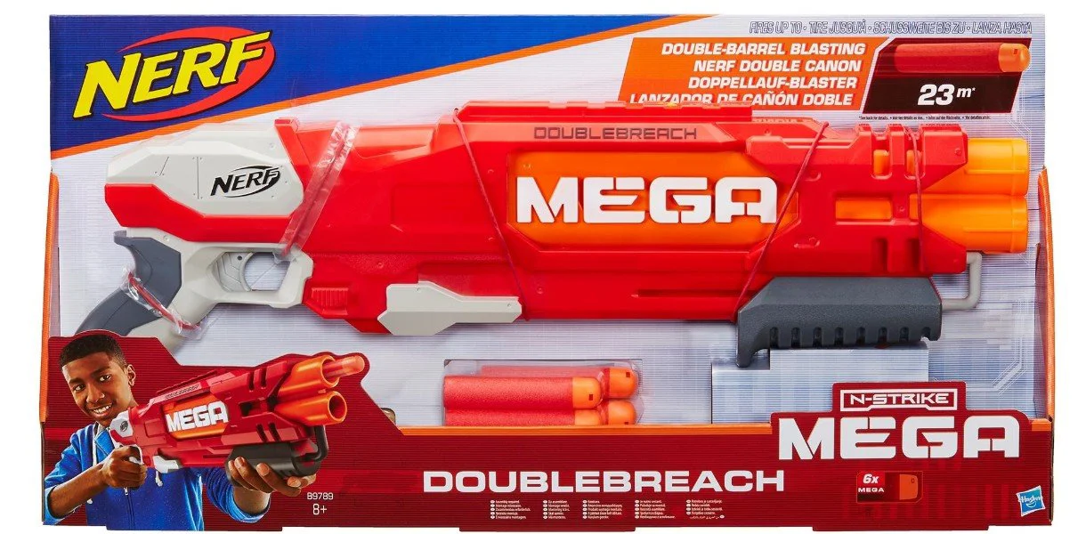 Игрушечное оружие Blaster Mega Doublebreach Nerf Hasbro foto