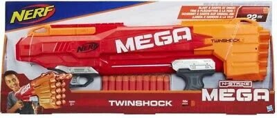 Игрушечное оружие Blaster N-Strike Mega Twinshock Nerf Hasbro foto