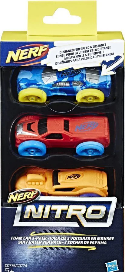 Set de 3 masini Nerf Nitro Hasbro, sortiment