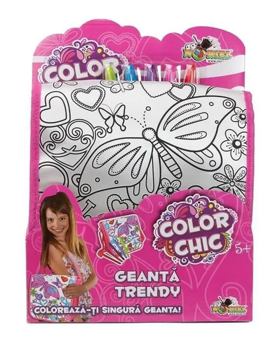 Geanta Trendy Noriel Color Chic cu sclipici si pietre decorative
