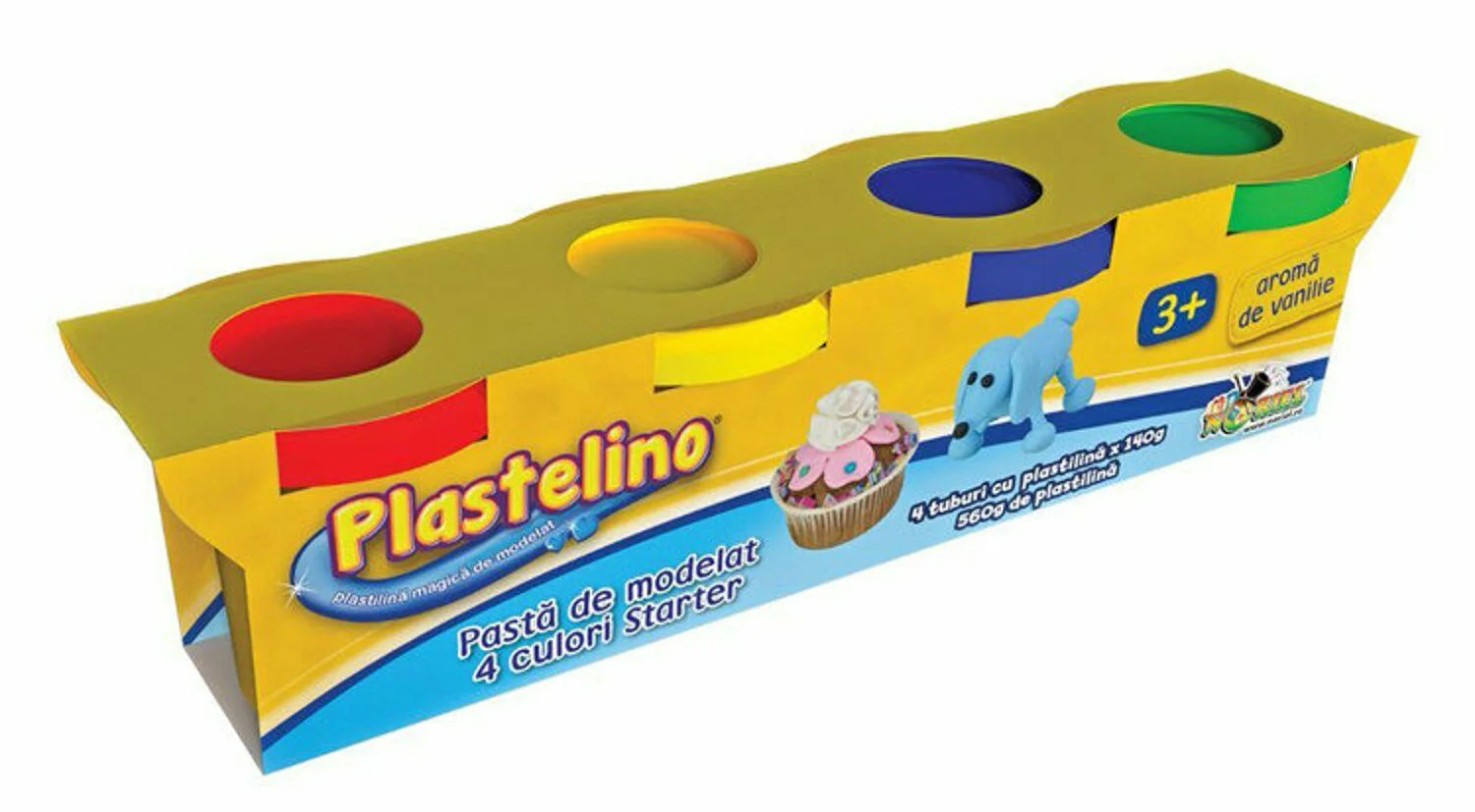 Plastilina Noriel Plastelino "Starter", 4 culori