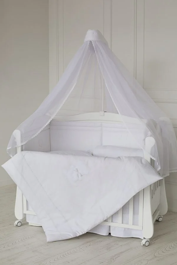 image for Бортики для кроватки Specialbaby Anie белый (Для детской кроватки 120 * 60см) foto