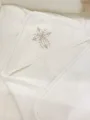 Детское одеяло на крестины с вышивкой, 90x90 см foto