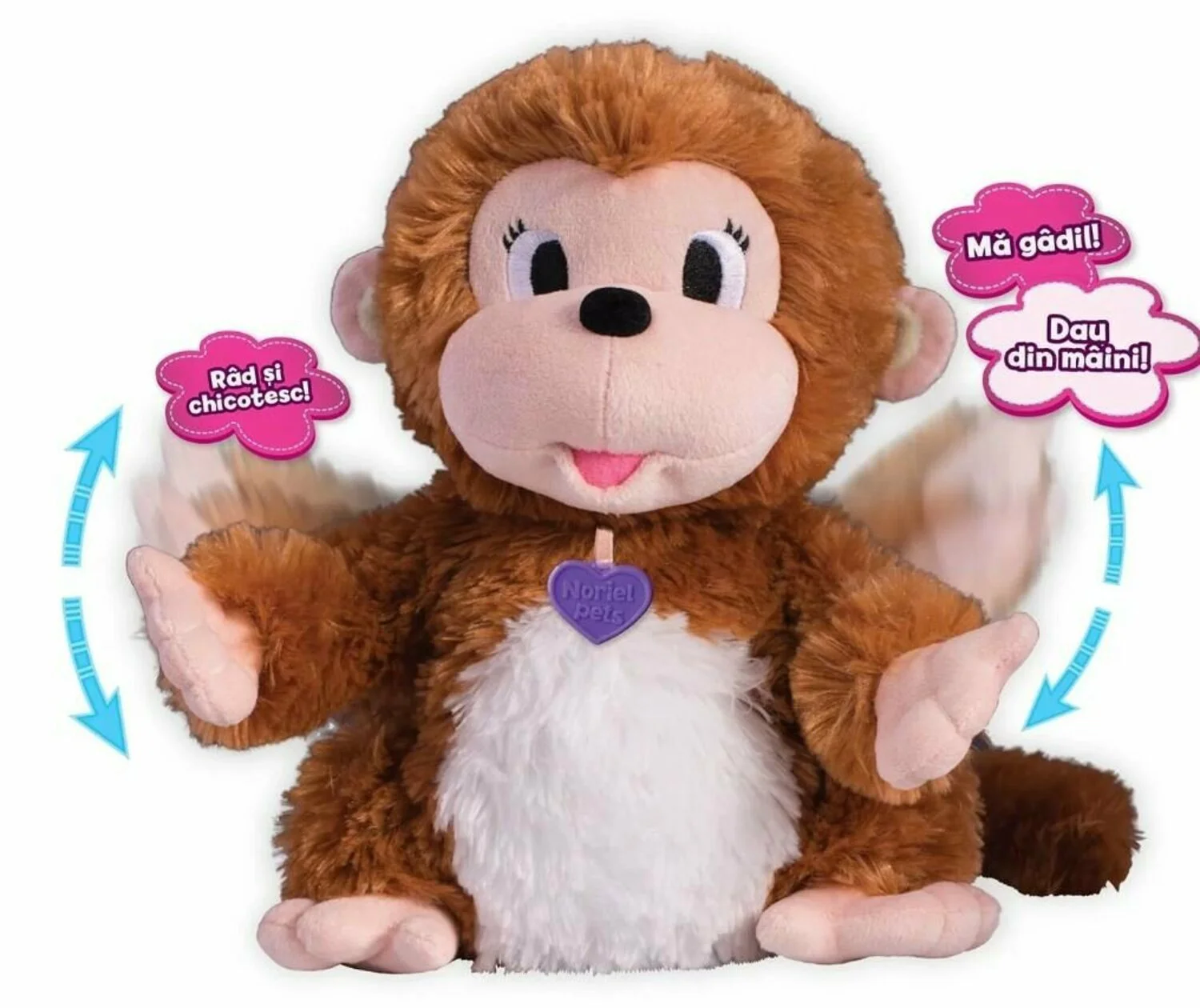 image for Интерактивная игрушка Noriel Pets обезьянка Моки foto