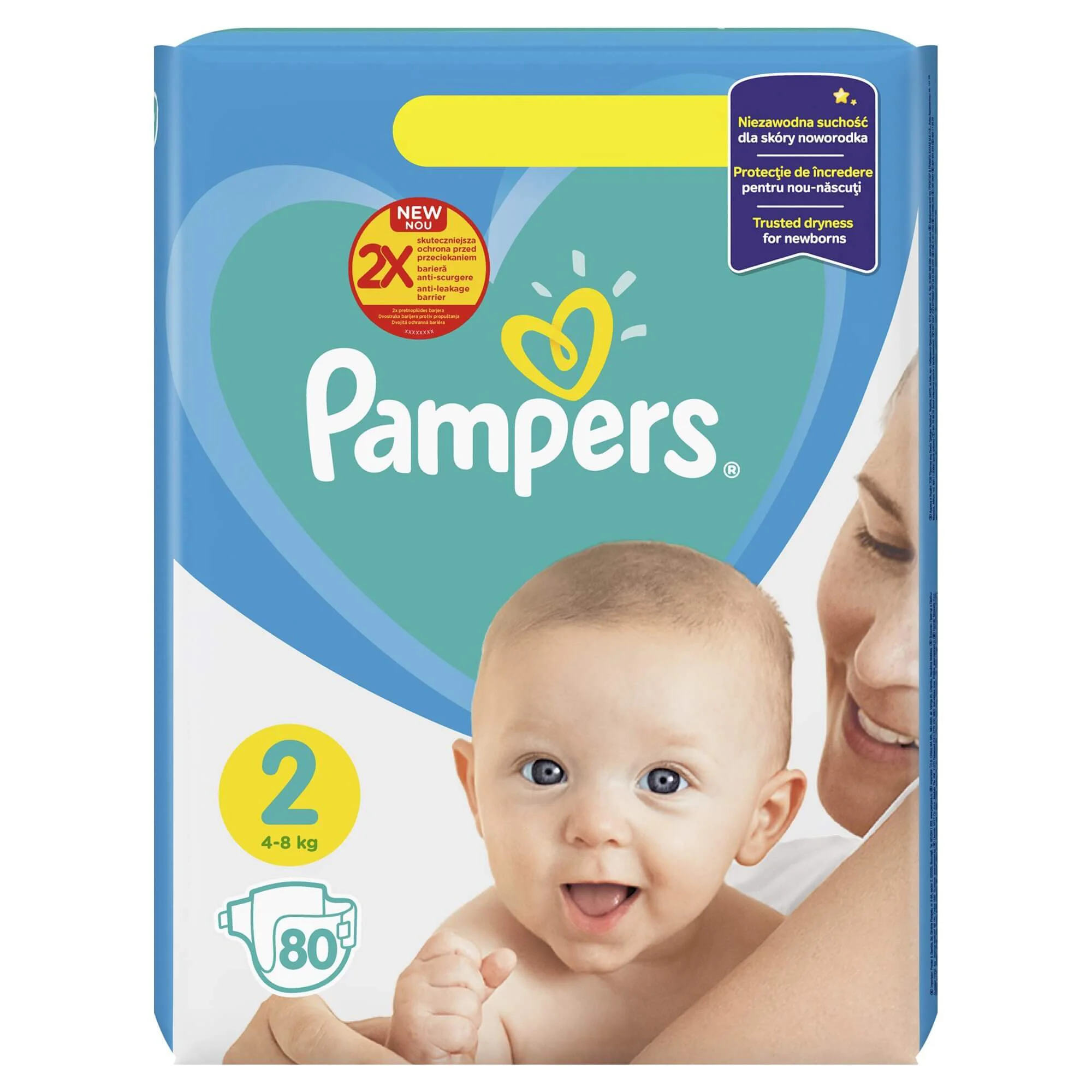 Scutece Pampers New Baby 2 Mini (4-8 kg), 80 buc. foto