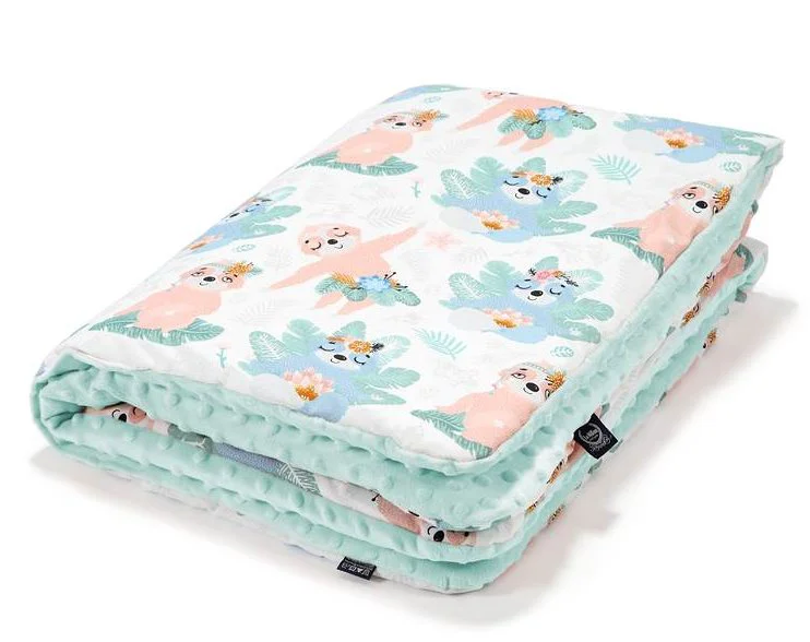 Plapuma moale La Millou Yoga Candy Sloths Audrey Mint foto