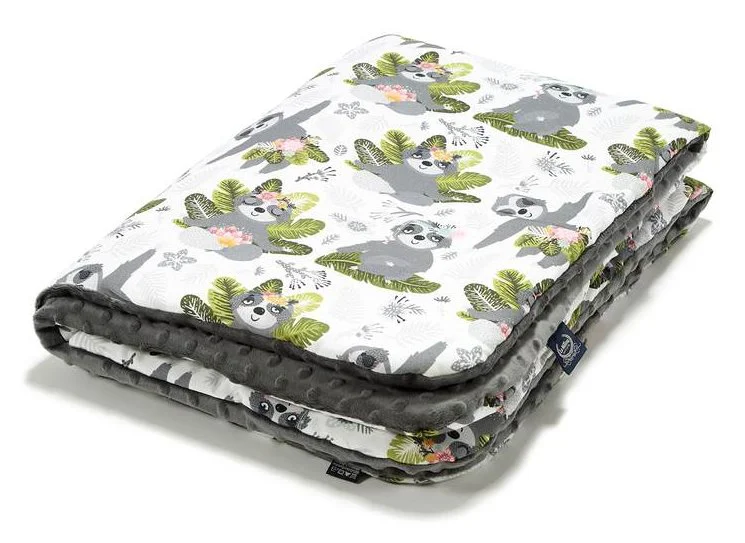 Plapuma moale La Millou Yoga Sloth Squad Dark Grey foto