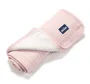 Plapuma din bumbac La Millou Biscuit Collection - Powder Pink, 100x100 cm foto