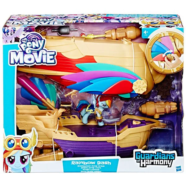 ​Set de joaca Rainbow Dash si Corabia Aerului Swashbuckler My Little Pony Hasbro