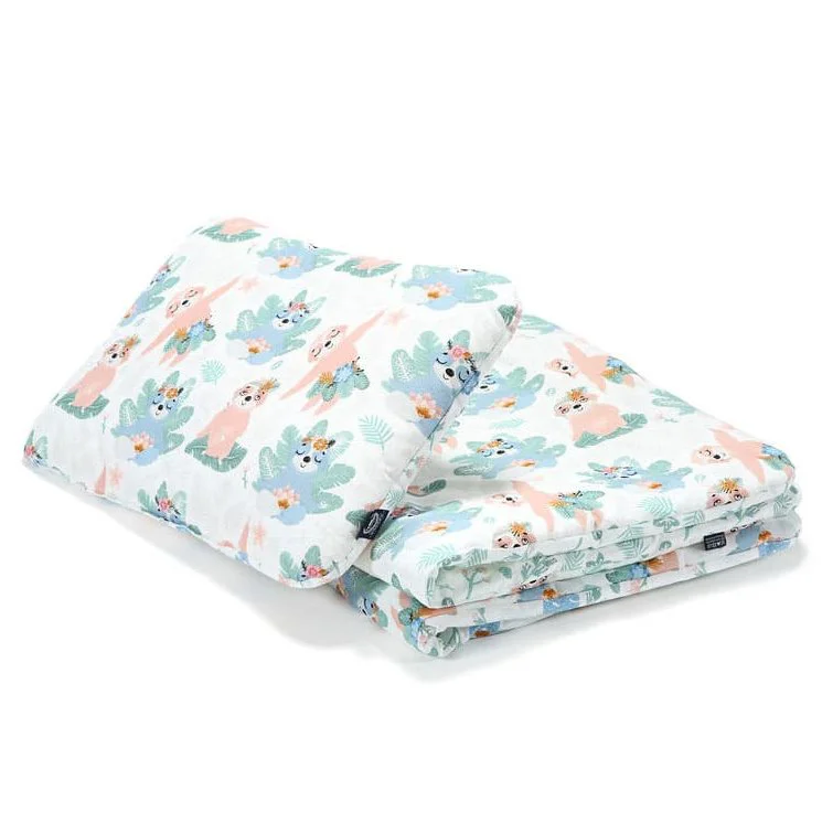 Set plapuma si perna La Millou Yoga Candy Sloths - Yoga Candy Leaves foto