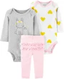 Carter's Set 3 piese Inimioare Pantaloni si 2 body-uri foto