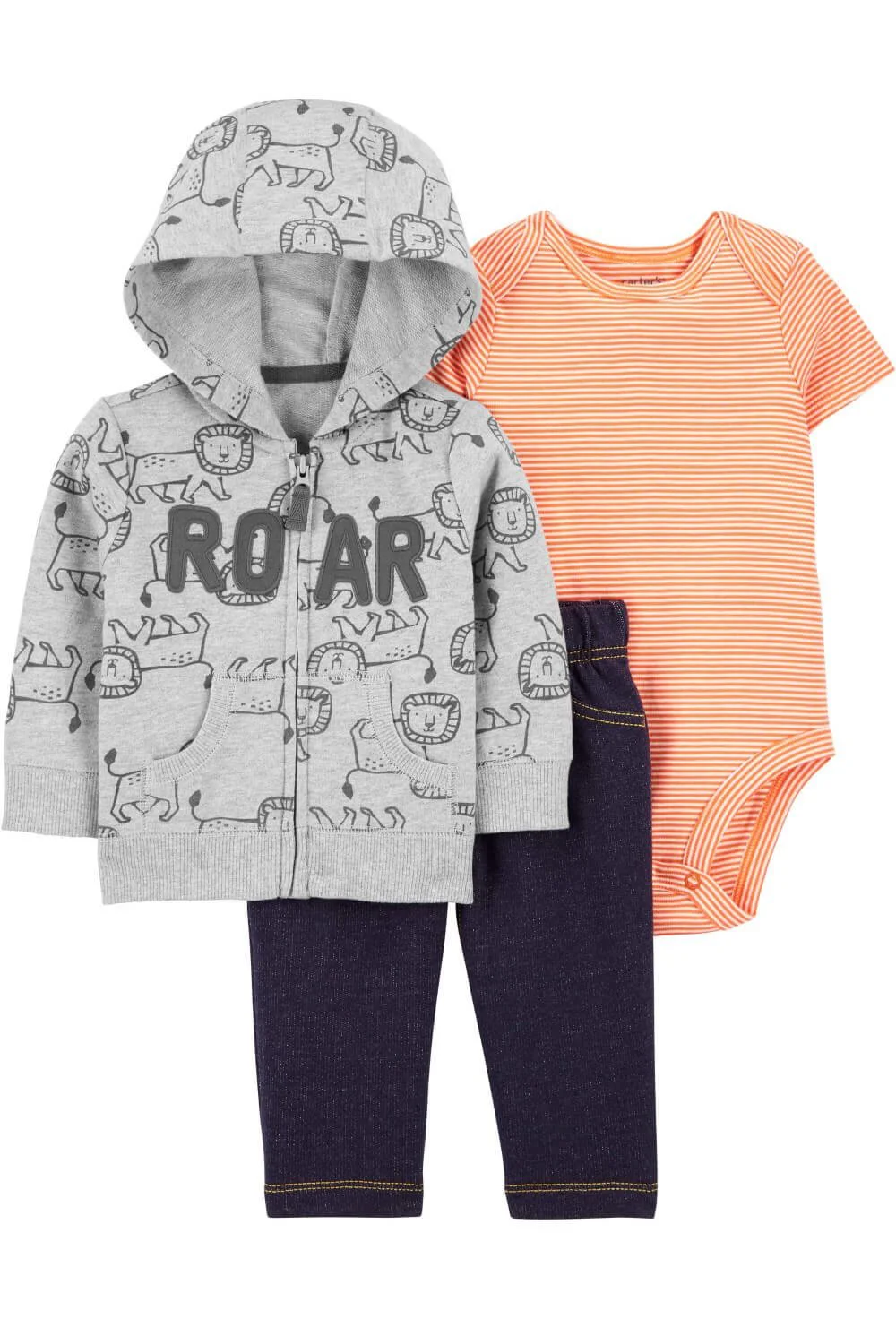 Carter's Set 3 piese Leu - hanorac, pantaloni si body foto