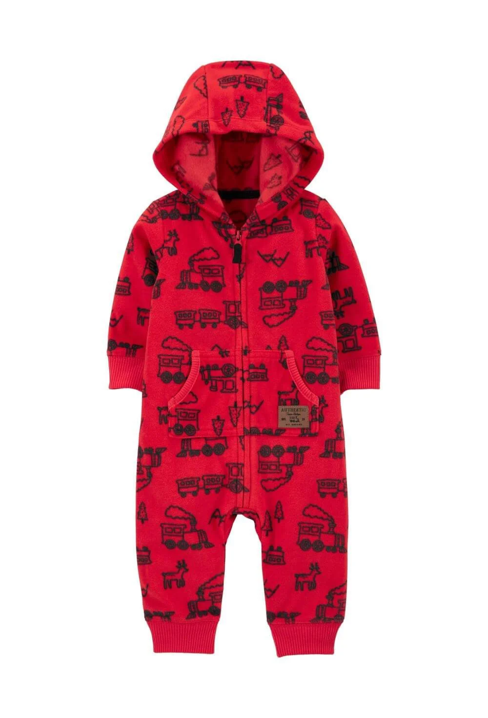 Carter's Комбинезон флисовый Поезд