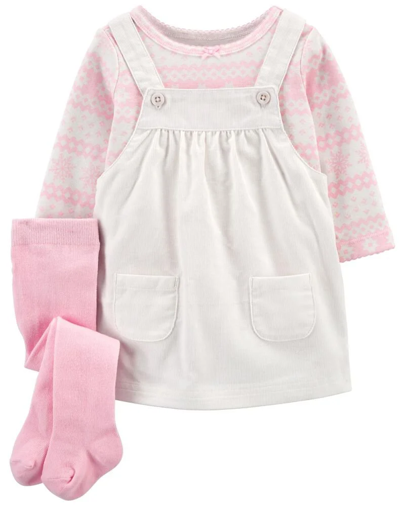 Carter's Set 3 piese Sarafan, bluza si ciorapei foto