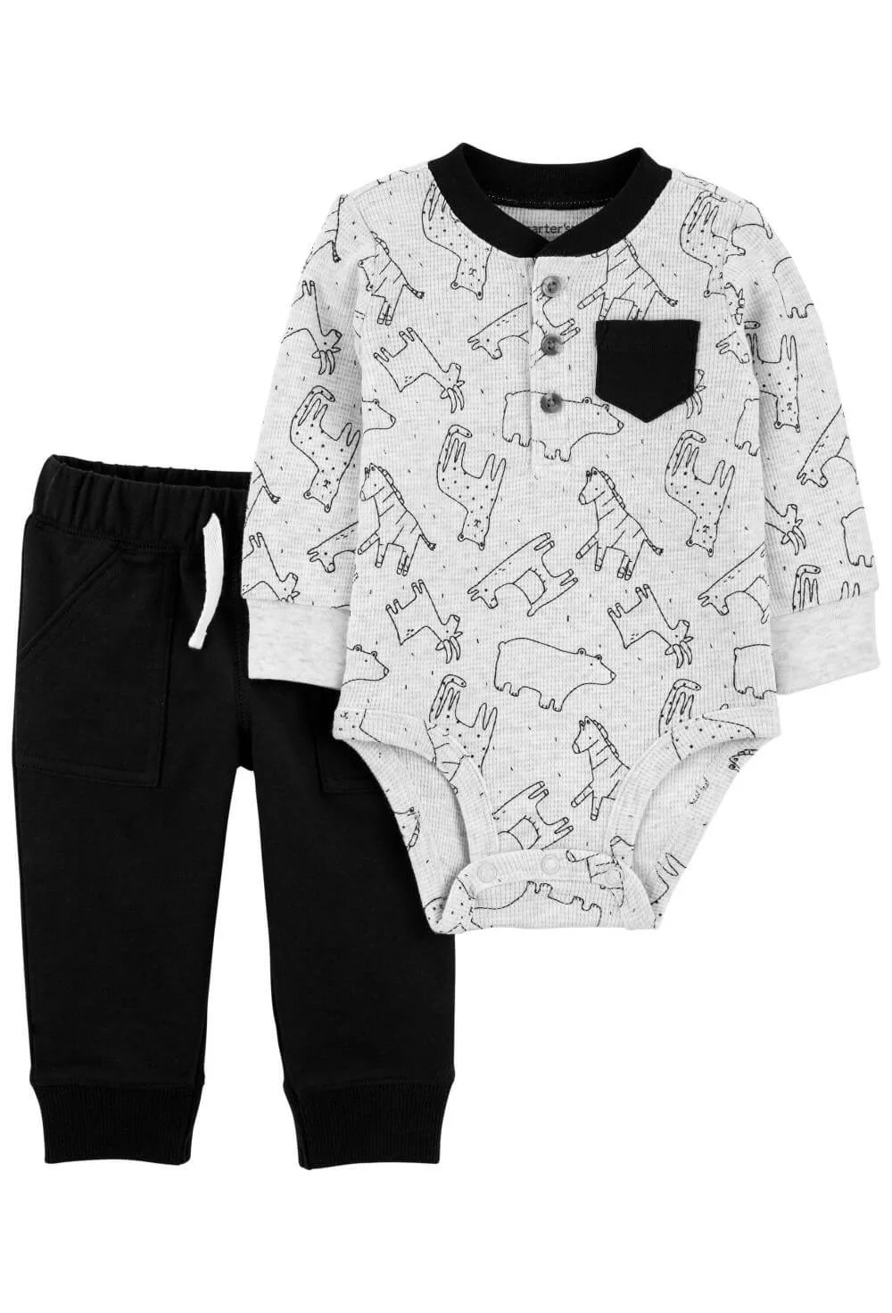Carter's Set 2 piese Pantaloni si body Urs foto