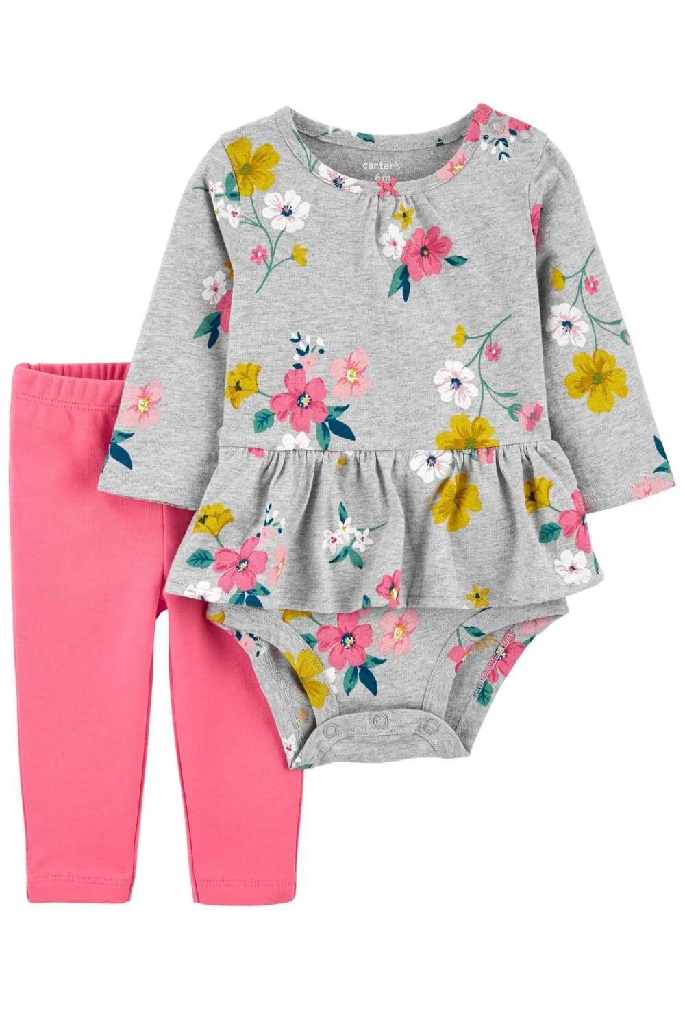 Carter's Set 2 piese Pantaloni si body Flori foto