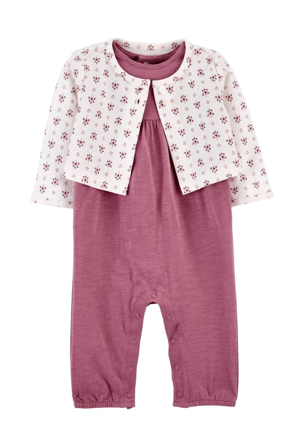 Carter's Set 2 piese Salopeta roz si cardigan foto