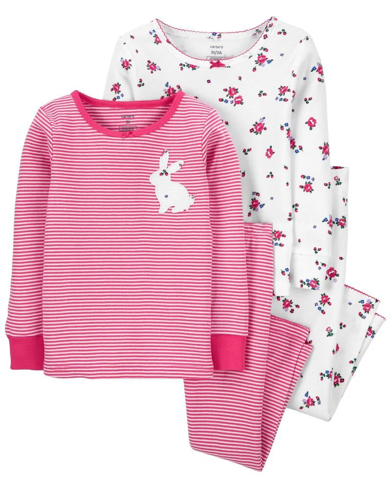 Carter's Set 2 pijamale bebe Iepuras foto
