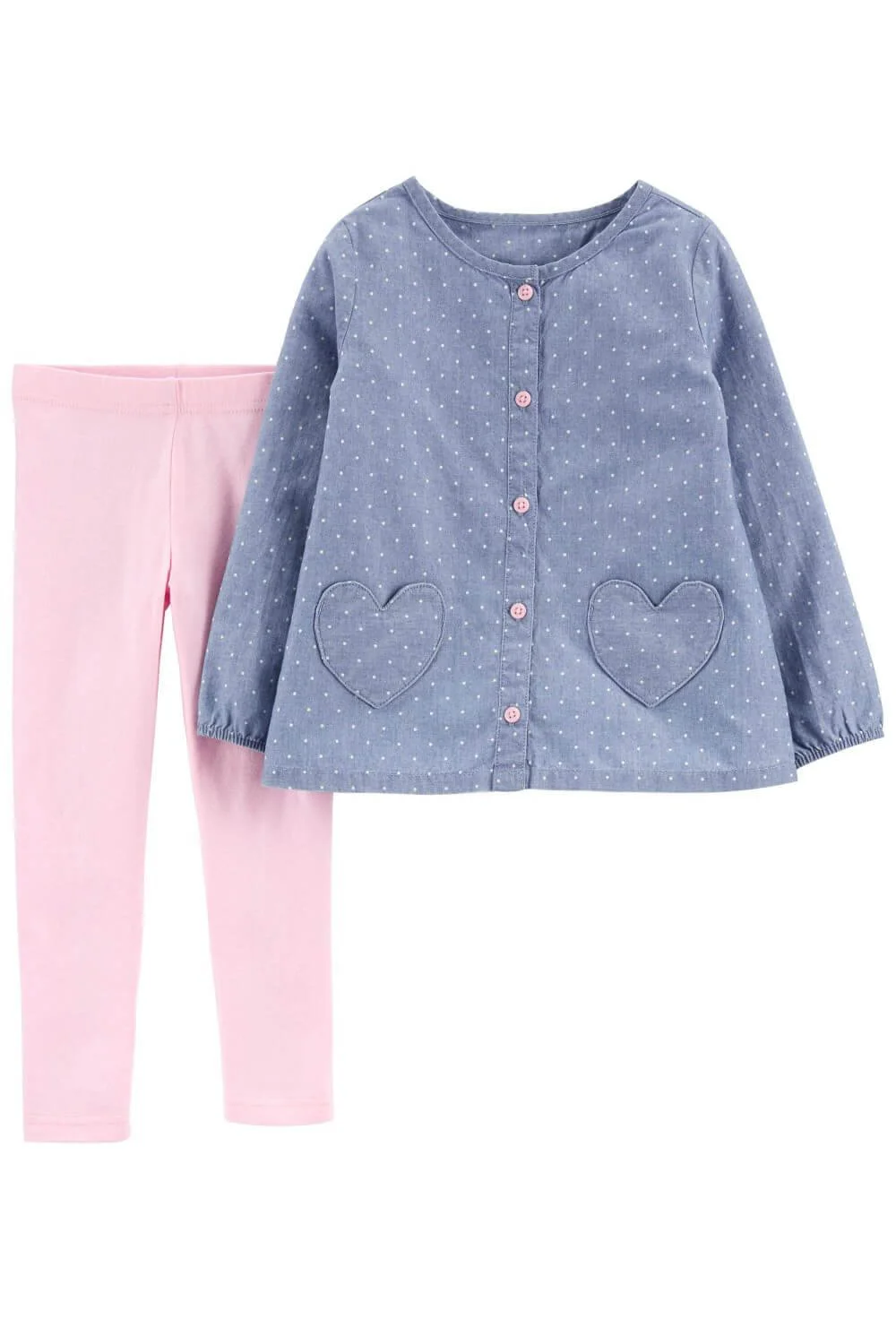 Carter's Set 2 piese Bluzita si pantaloni Inimioare foto