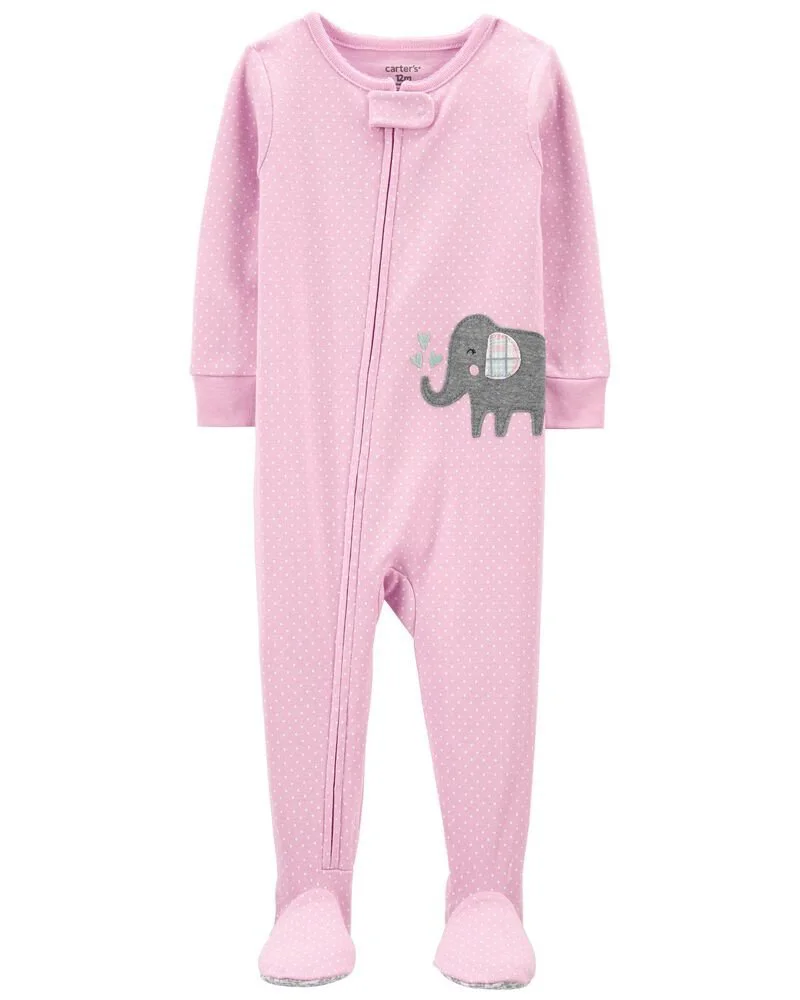 Carter's Pijama cu fermoar Elefantel foto