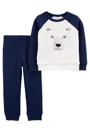 Carter's Set 2 piese bebe Bluza si Pantaloni Urs Polar foto
