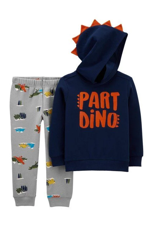 Carter's Set 2 piese bebe hanorac si pantaloni Dino foto