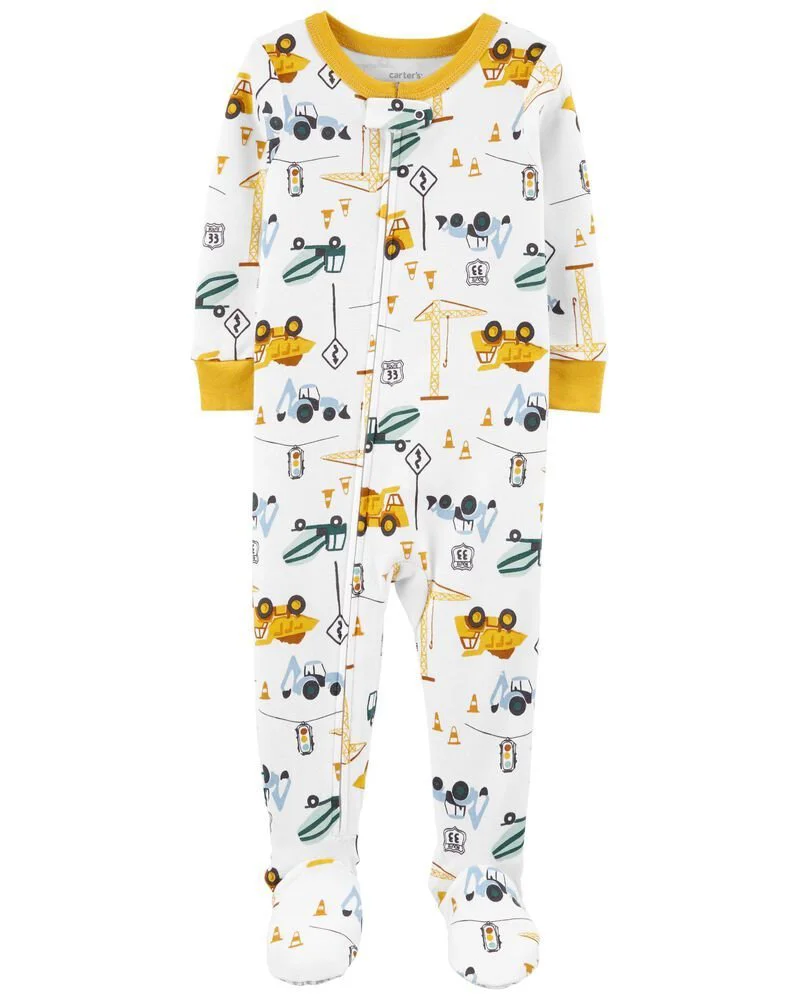 Carter's Pijama galbena Constructii foto