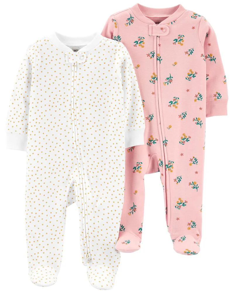 Carter's Set 2 piese Pijamale Inimioare foto