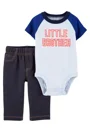 Carter's Set 2 piese Body si pantaloni "Frate mai mic" foto