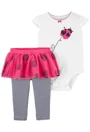 Carter's Set 2 piese Buburuza - body si colanti cu fustita tutu foto