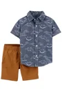 Carter's Set 2 piese Camasa si pantaloni scurti Dinozauri foto