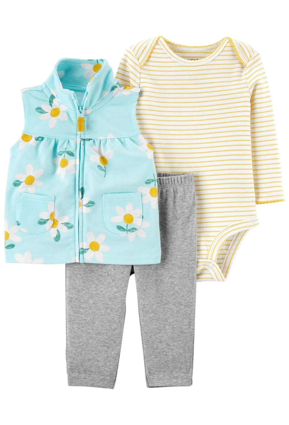 Carter's Set 3 piese Vesta, body si pantaloni Margarete foto