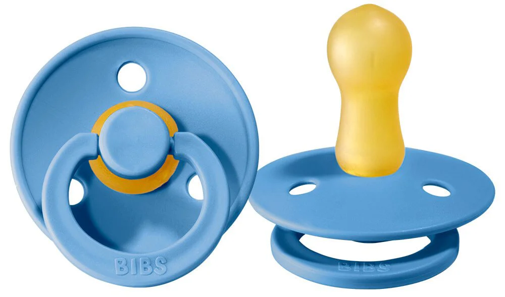 Suzeta rotunda BIBS Clear Water din latex (6-18 luni) foto