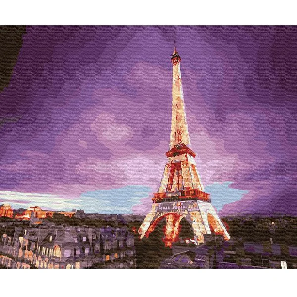 Set de pictat BrushMe Turnul Eiffel la apus