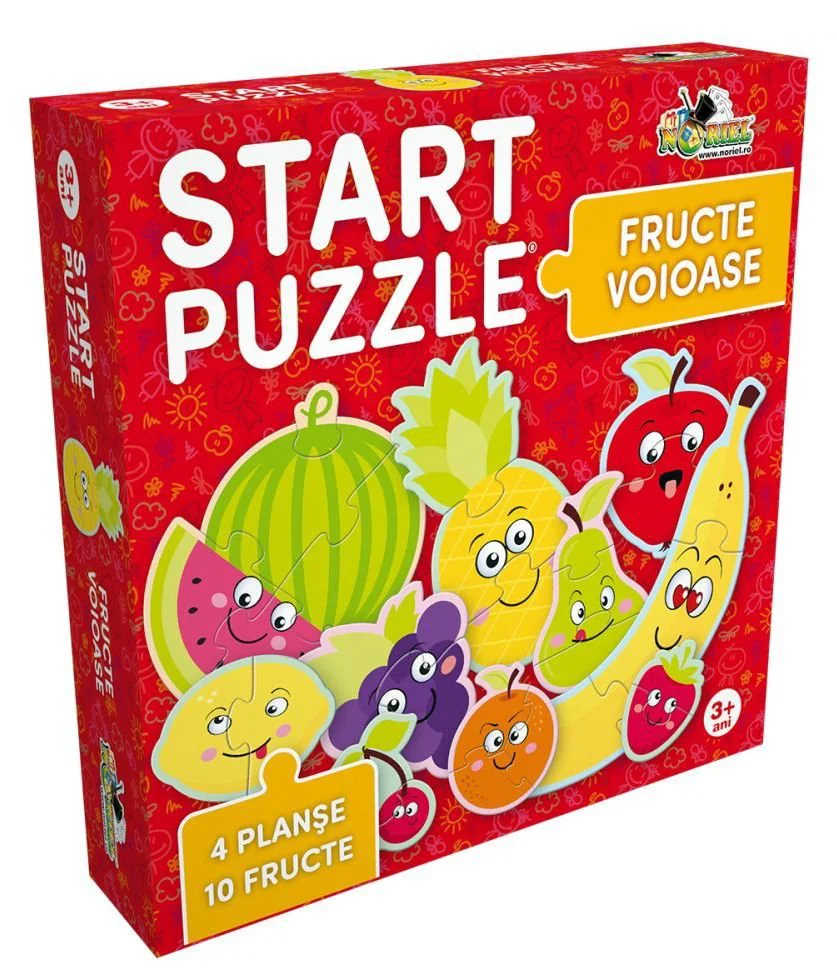 Start puzzle Noriel "Fructe voioase", 4 in 1