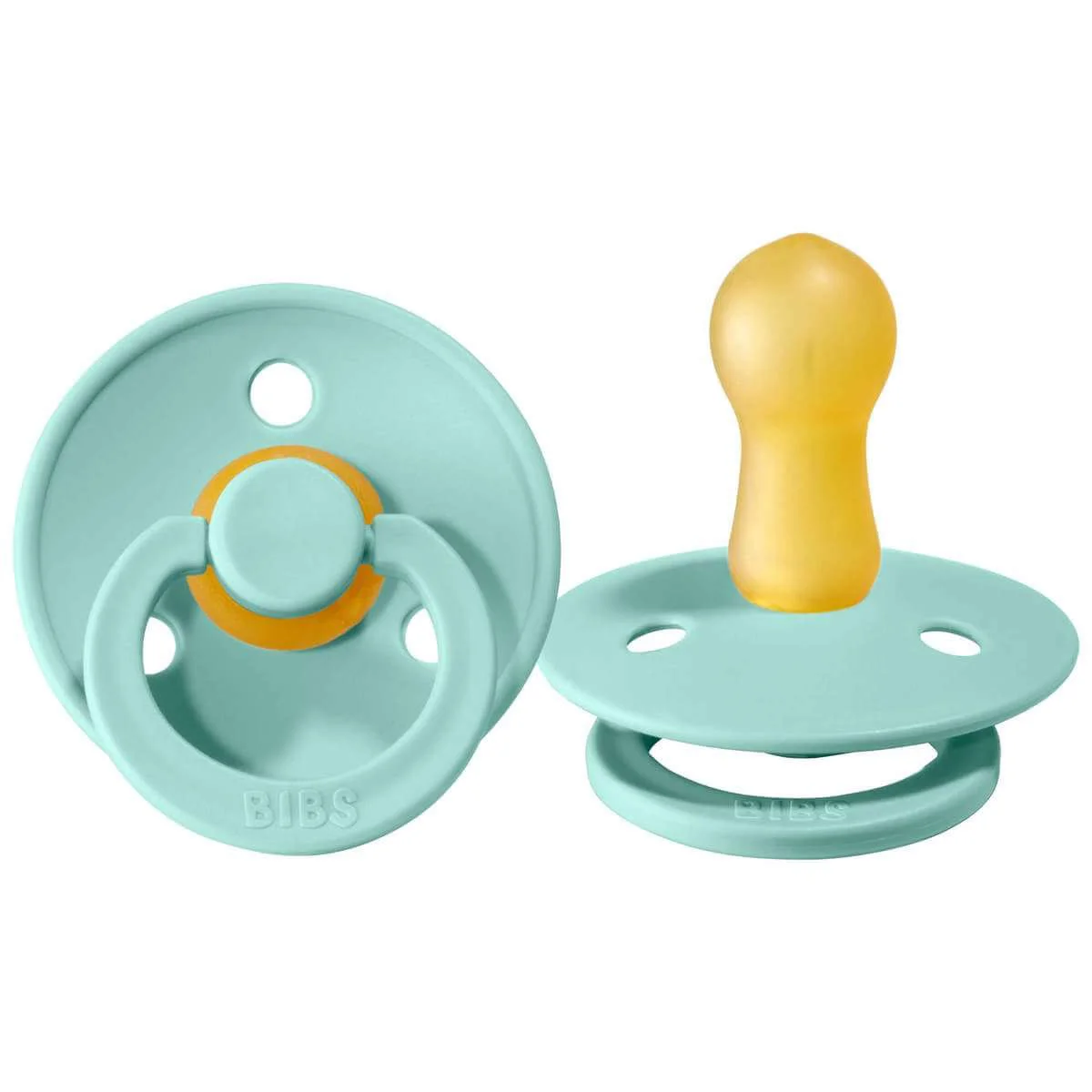 Suzeta rotunda BIBS Mint din latex (18-36 luni) foto