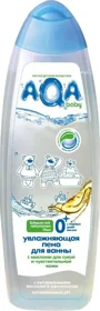 Spuma hidratanta pentru baie AQA Baby cu uleiuri pentru piele uscata si sensibila (0+ luni), 500 ml foto