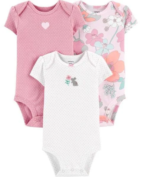 Carter's Set 3 piese - body Flori foto
