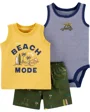 Carter's Set 3 piese Surf - body, maiou si pantaloni scurti foto