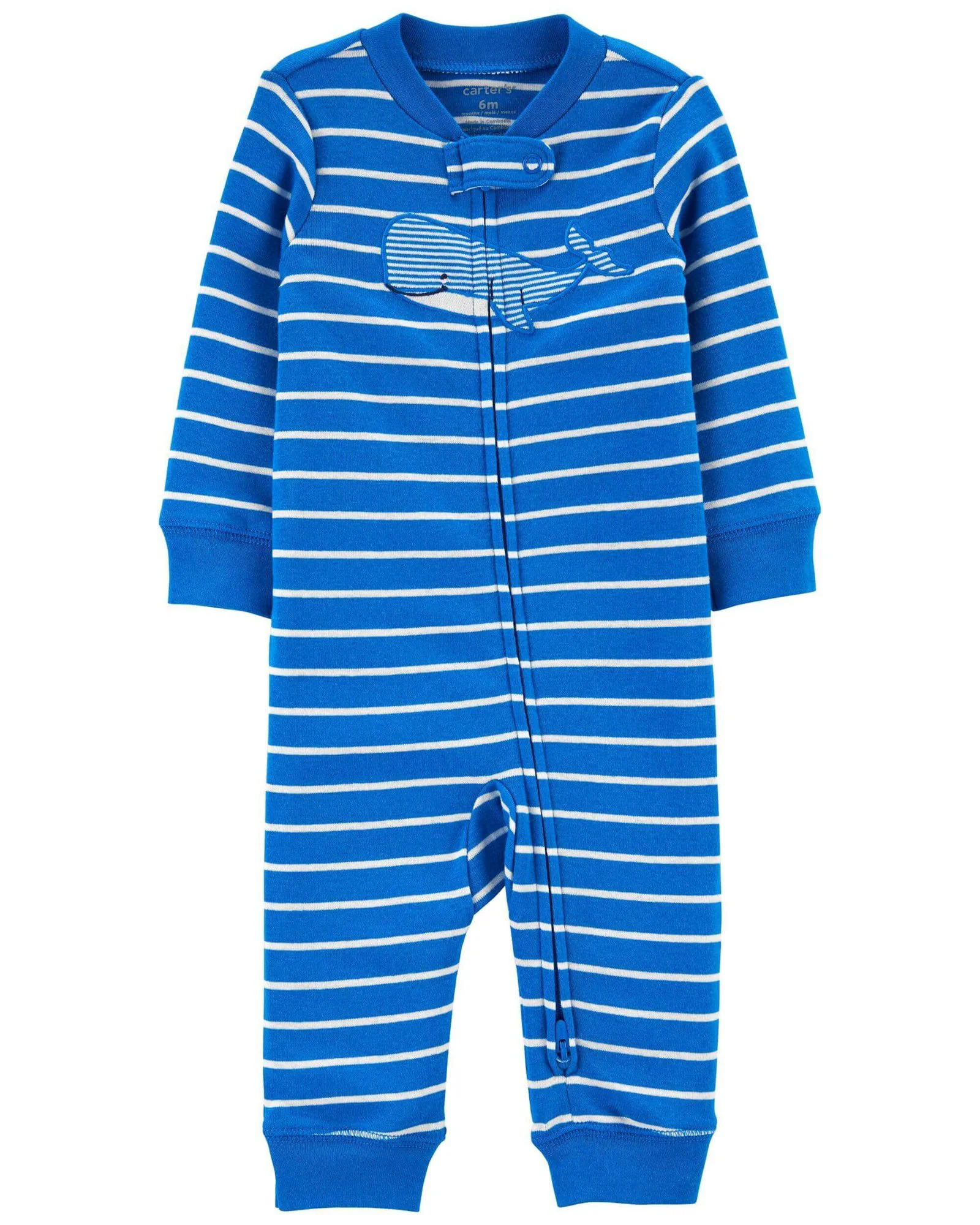 Carter's Pijama cu dungi Balena foto