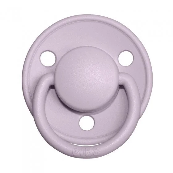 Suzeta rotunda BIBS De Lux Dusty Lilac din silicon (0-36 luni) foto