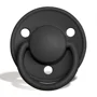 Suzeta rotunda BIBS De Lux Black din silicon (0-36 luni) foto