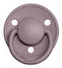 Suzeta rotunda BIBS De Lux Heather din silicon (0-36 luni) foto