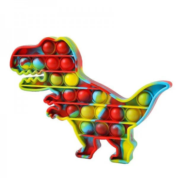 Jucarie Pop It & Flip It Dinozaur multicolor foto