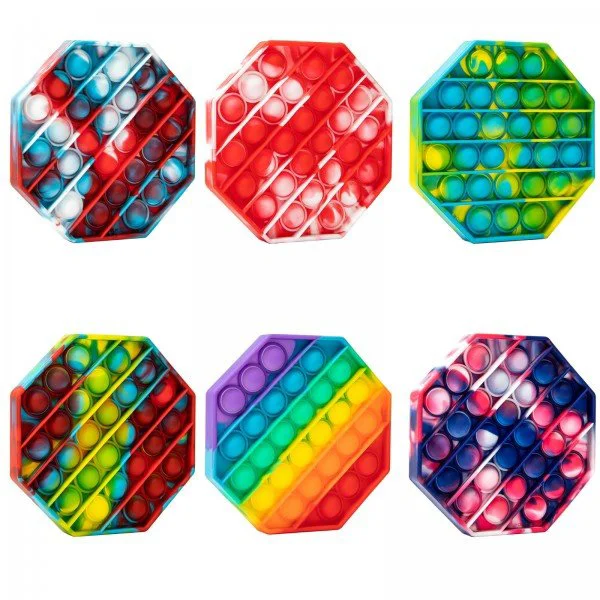 Jucarie Pop It & Flip It Octogon multicolor foto