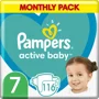 Подгузники Pampers Active Baby 7 Extra Large XXL Box (15+ кг), 116 шт. foto